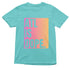 Seafoam ATL IS DOPE T-shirt with bold white graphic text.