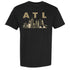 Black ATL Skyline T-shirt with bold gold Atlanta skyline graphic.