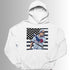 White hoodie with Brave 3000 graphic, a nod to Atlanta’s creative and athletic spirit.