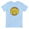 Atlanta City Seal inspired graphic tee featuring eagle emblem and “5 Stripes Atlanta GA” design on Columbia blue t-shirt