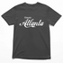 Pepper gray Classic Atlanta Comfort Colors tee with vintage Atlanta script graphic