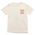 God Watch Over Me While I Chase My Dreams ivory t-shirt with small front left chest design, faith-based inspirational apparel.