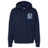 Navy blue God Watch Over Me While I Chase My Dreams hoodie with front graphic