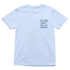 Hydrangea Blue God Watch Over Me While I Chase My Dreams t-shirt with small front left chest design, faith-based inspirational apparel.