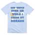 Hydrangea Blue God Watch Over Me While I Chase My Dreams t-shirt with large back graphic, faith-based inspirational apparel.