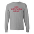 Heather gray long-sleeve t-shirt with '830 Westview Drive' in maroon text, honoring a shared legacy.